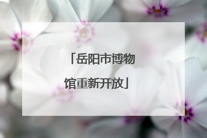岳阳市博物馆重新开放