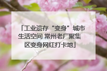 工业遗存“变身”城市生活空间 常州老厂聚集区变身网红打卡地