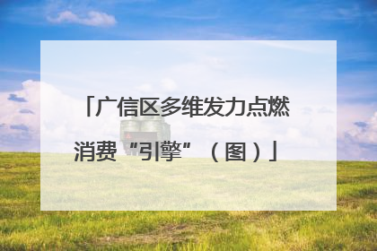 广信区多维发力点燃消费“引擎”（图）
