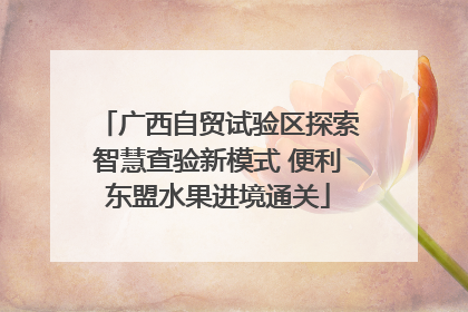 广西自贸试验区探索智慧查验新模式 便利东盟水果进境通关