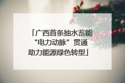广西首条抽水蓄能“电力动脉”贯通 助力能源绿色转型