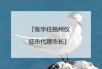 张华任扬州仪征市代理市长