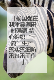 杨国强在利津县调研时强调 精心组织“三夏”生产 落实落细防汛备汛工作