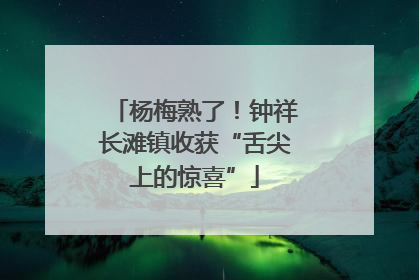 杨梅熟了！钟祥长滩镇收获“舌尖上的惊喜”