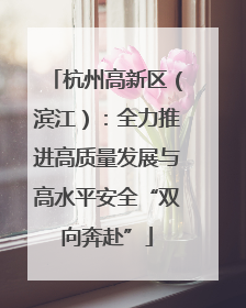 杭州高新区（滨江）：全力推进高质量发展与高水平安全“双向奔赴”