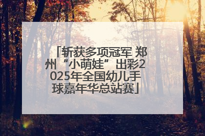 斩获多项冠军 郑州“小萌娃”出彩2025年全国幼儿手球嘉年华总站赛