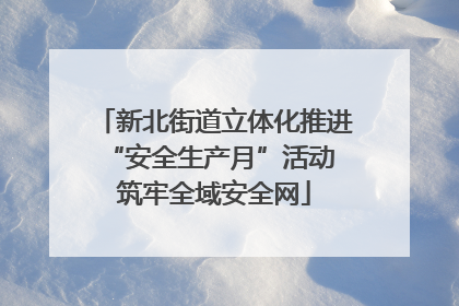 新北街道立体化推进“安全生产月”活动 筑牢全域安全网