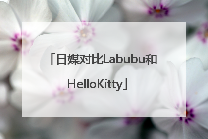 日媒对比Labubu和HelloKitty