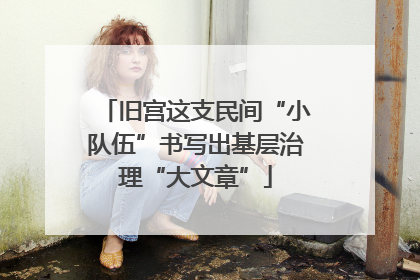 旧宫这支民间“小队伍”书写出基层治理“大文章”