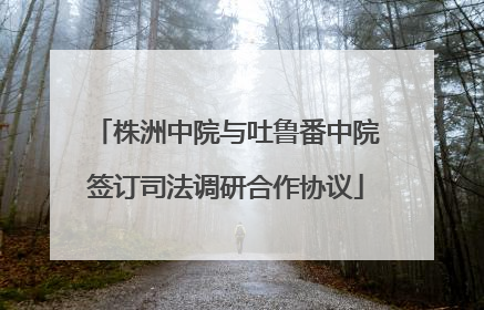 株洲中院与吐鲁番中院签订司法调研合作协议