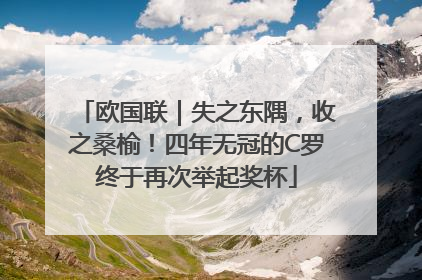 欧国联｜失之东隅，收之桑榆！四年无冠的C罗终于再次举起奖杯