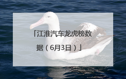 江淮汽车龙虎榜数据（6月3日）
