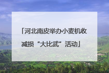 河北南皮举办小麦机收减损“大比武”活动