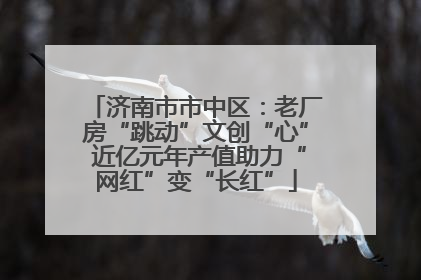济南市市中区：老厂房“跳动”文创“心” 近亿元年产值助力“网红”变“长红”
