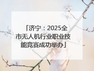 济宁：2025全市无人机行业职业技能竞赛成功举办
