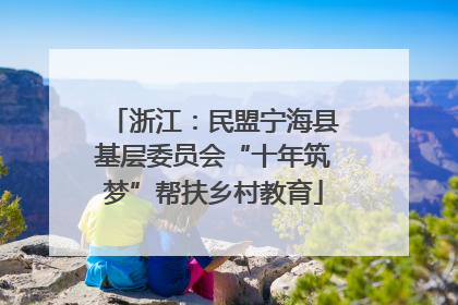 浙江：民盟宁海县基层委员会“十年筑梦”帮扶乡村教育
