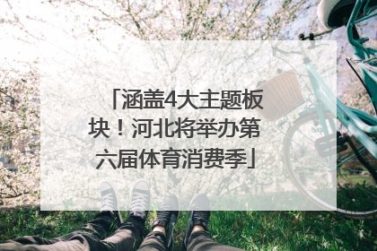 涵盖4大主题板块！河北将举办第六届体育消费季