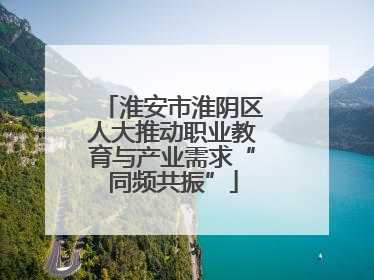 淮安市淮阴区人大推动职业教育与产业需求“同频共振”