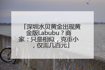 深圳水贝黄金出现黄金版Labubu？商家：只是相似，克重小，仅需几百元
