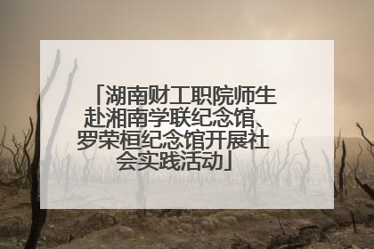 湖南财工职院师生赴湘南学联纪念馆、罗荣桓纪念馆开展社会实践活动