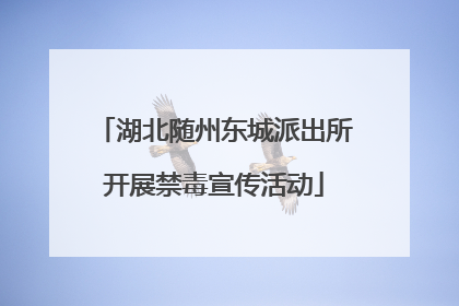 湖北随州东城派出所开展禁毒宣传活动