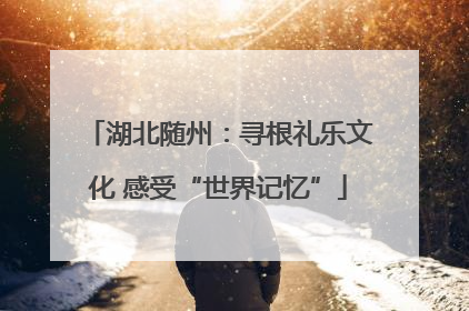 湖北随州：寻根礼乐文化 感受“世界记忆”