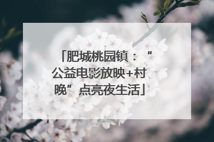 肥城桃园镇：“公益电影放映+村晚”点亮夜生活