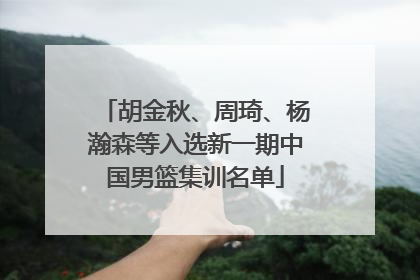 胡金秋、周琦、杨瀚森等入选新一期中国男篮集训名单