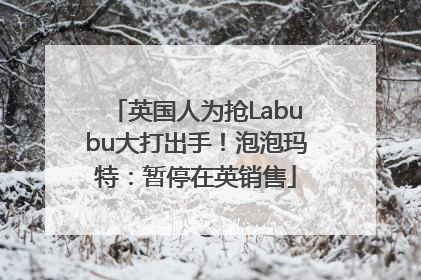 英国人为抢Labubu大打出手！泡泡玛特：暂停在英销售
