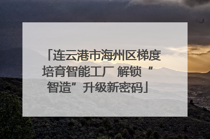 连云港市海州区梯度培育智能工厂 解锁“智造”升级新密码
