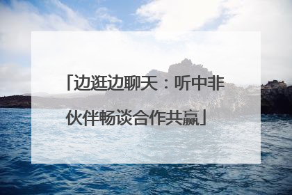 边逛边聊天：听中非伙伴畅谈合作共赢