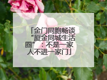 金门同胞畅谈“厦金同城生活圈”：不是一家人不进一家门
