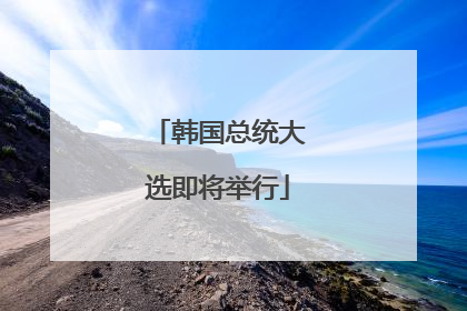 韩国总统大选即将举行