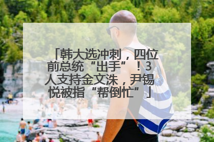 韩大选冲刺，四位前总统“出手”！3人支持金文洙，尹锡悦被指“帮倒忙”