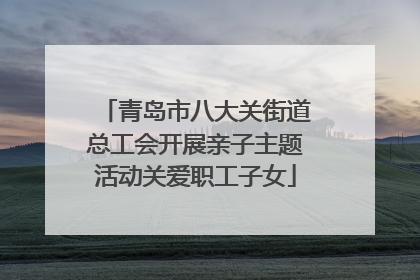 青岛市八大关街道总工会开展亲子主题活动关爱职工子女