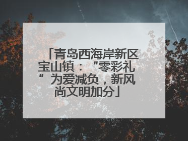 青岛西海岸新区宝山镇：“零彩礼”为爱减负，新风尚文明加分