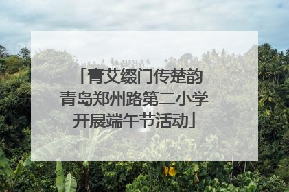 青艾缀门传楚韵 青岛郑州路第二小学开展端午节活动