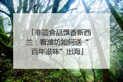 非遗食品飘香新西兰：看潍坊如何送“百年滋味”出海