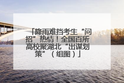 降雨难挡考生“问招”热情！全国百所高校聚湖北“出谋划策”（组图）