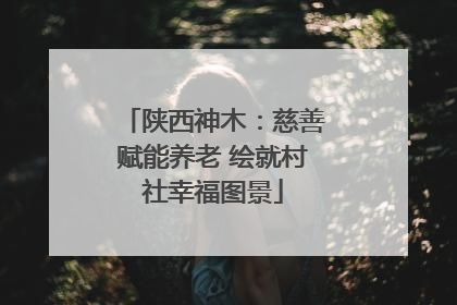 陕西神木：慈善赋能养老 绘就村社幸福图景