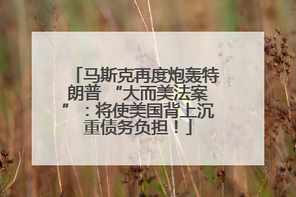 马斯克再度炮轰特朗普 “大而美法案”：将使美国背上沉重债务负担！