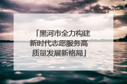 黑河市全力构建新时代志愿服务高质量发展新格局