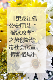 黑龙江省公安厅以“破冰攻坚”之势创新禁毒社会化宣传新格局