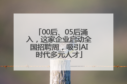 00后、05后涌入，这家企业启动全国招聘周，吸引AI时代多元人才