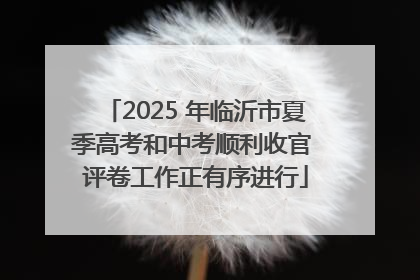 2025 年临沂市夏季高考和中考顺利收官 评卷工作正有序进行