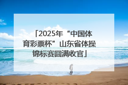 2025年“中国体育彩票杯”山东省体操锦标赛圆满收官