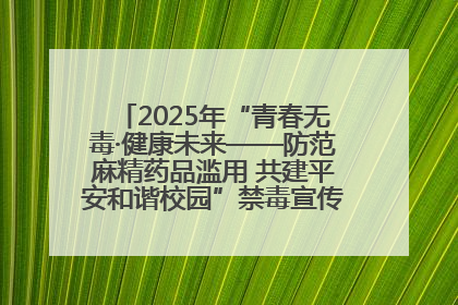 2025年“青春无毒·健康未来——防范麻精药品滥用 共建平安和谐校园”禁毒宣传专题活动在咸宁举行