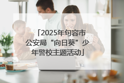 2025年句容市公安局“向日葵”少年警校主题活动