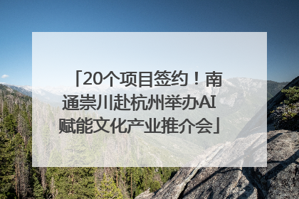 20个项目签约！南通崇川赴杭州举办AI赋能文化产业推介会