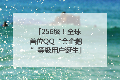 256级！全球首位QQ“金企鹅”等级用户诞生